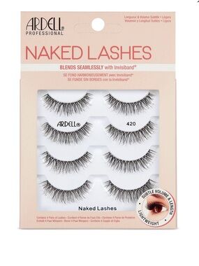 Ardell Black Naked Lashes 420 - Natural Look (4 Pairs)